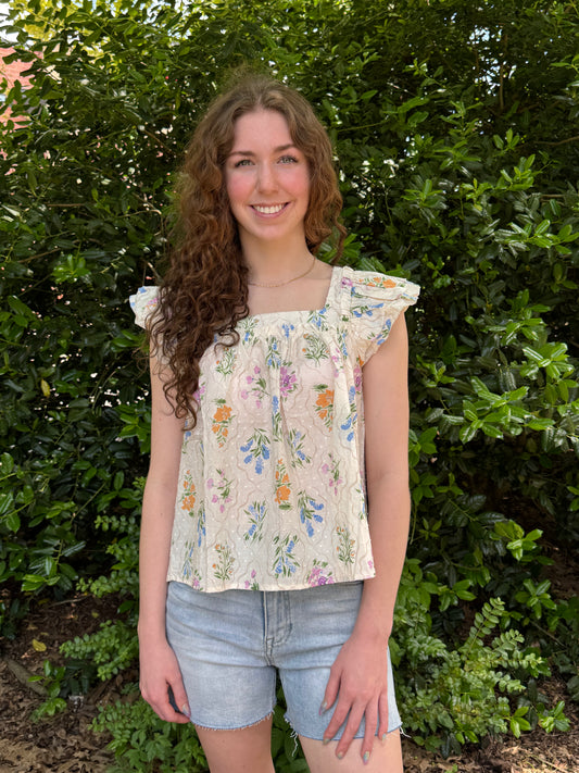 May Flowers Babydoll Tank