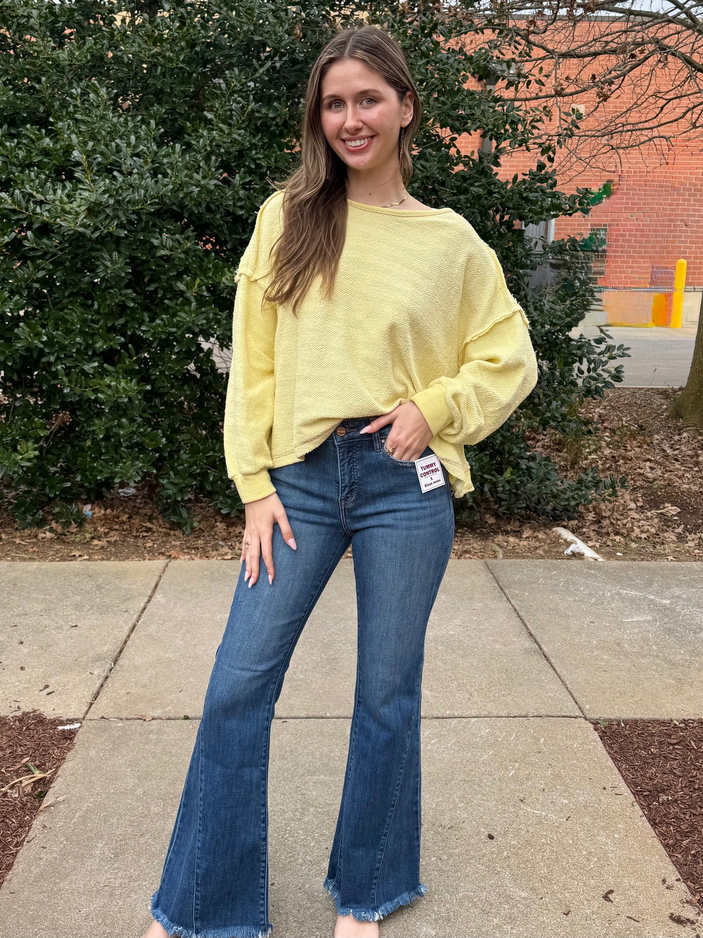 French Terry Cloth Open Top