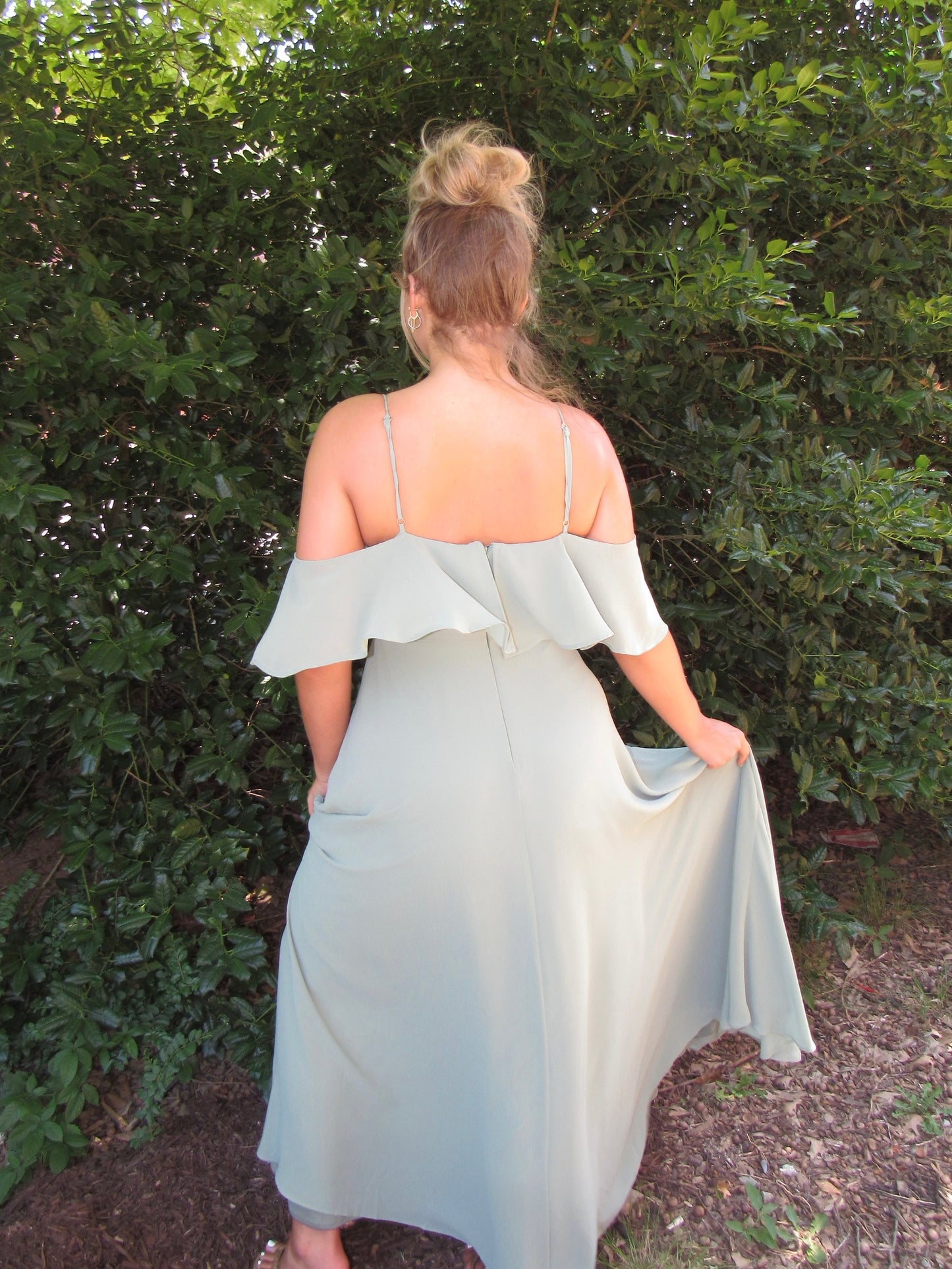 Flutter Top Off-The-Shoulder Maxi