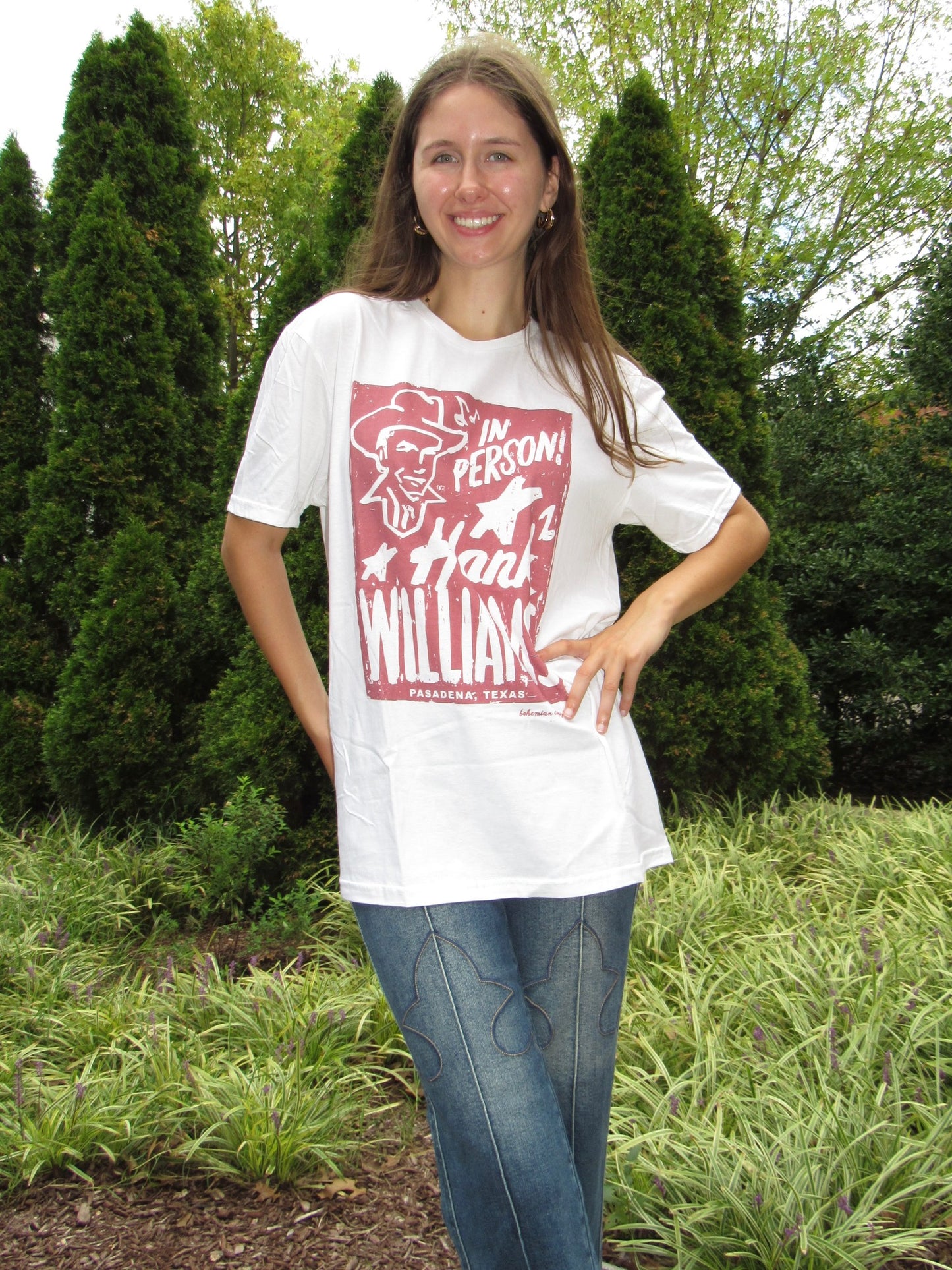 Hank Williams White Tee