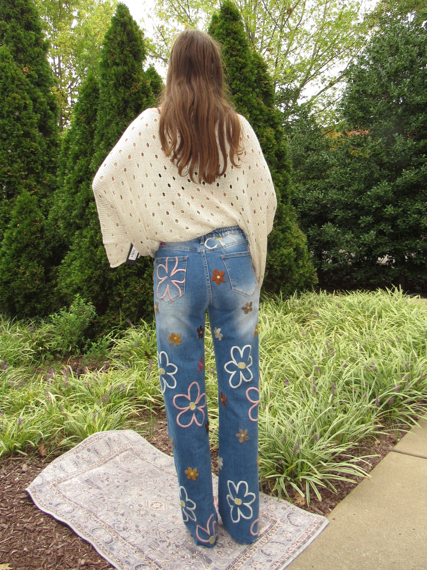 Flower Power Straight Jeans