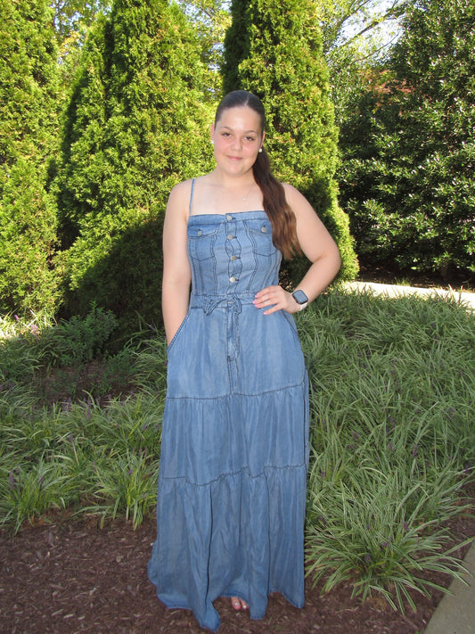 Tyler Denim Drawstring Dress