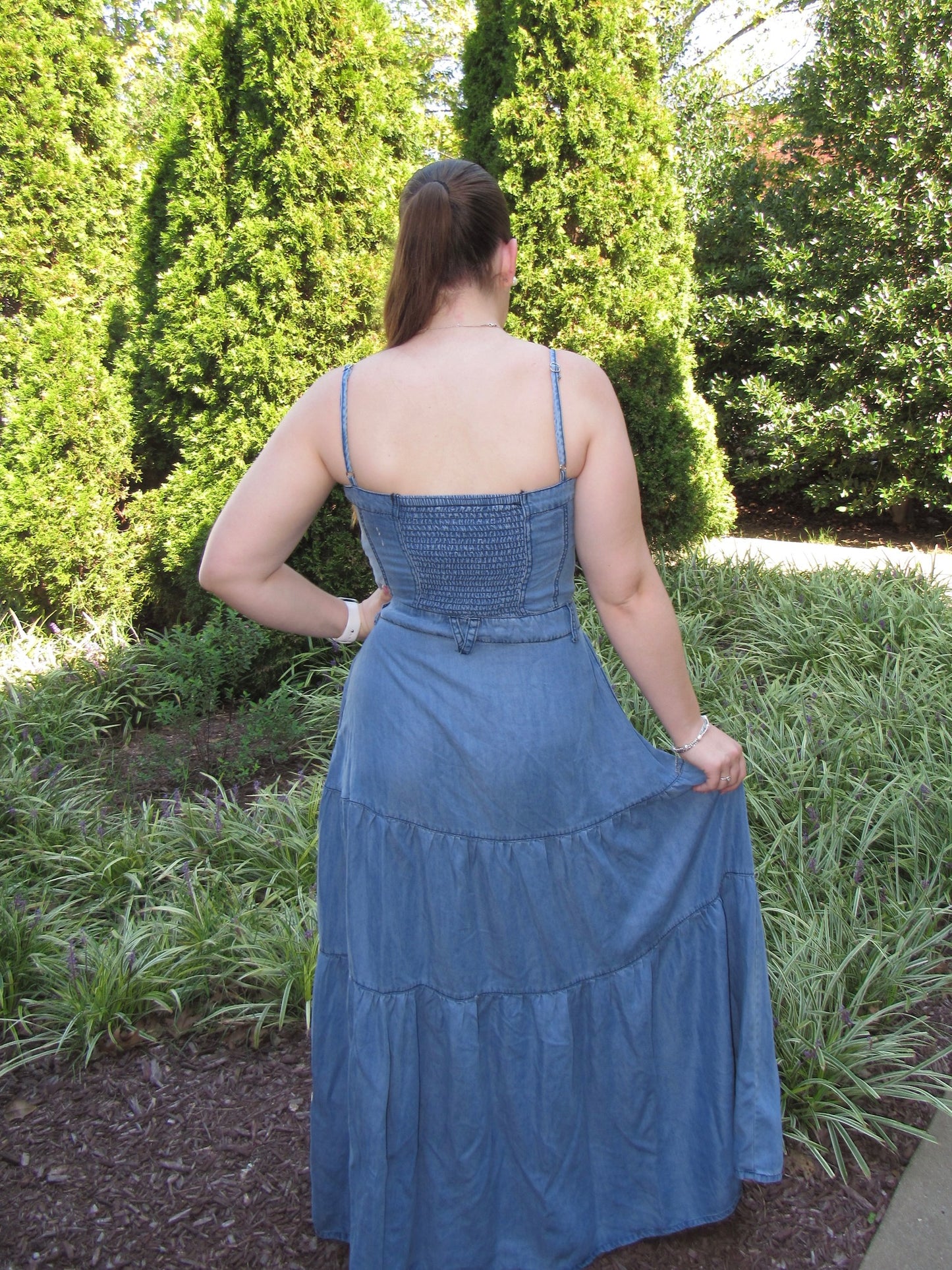 Tyler Denim Drawstring Dress