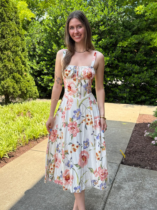 Cheekwood Corset Canvas Dress
