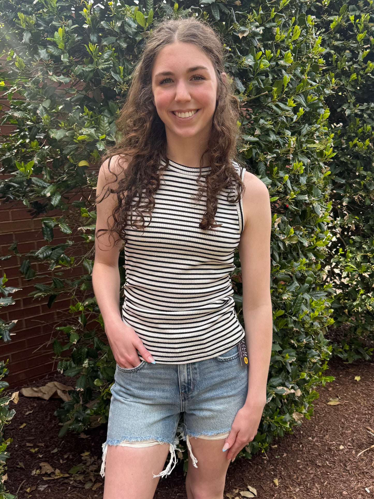 Arman Stripe Cinch Tank