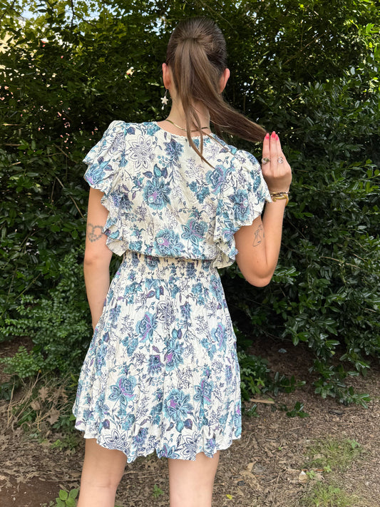 Carly Boho Ruffle Dress