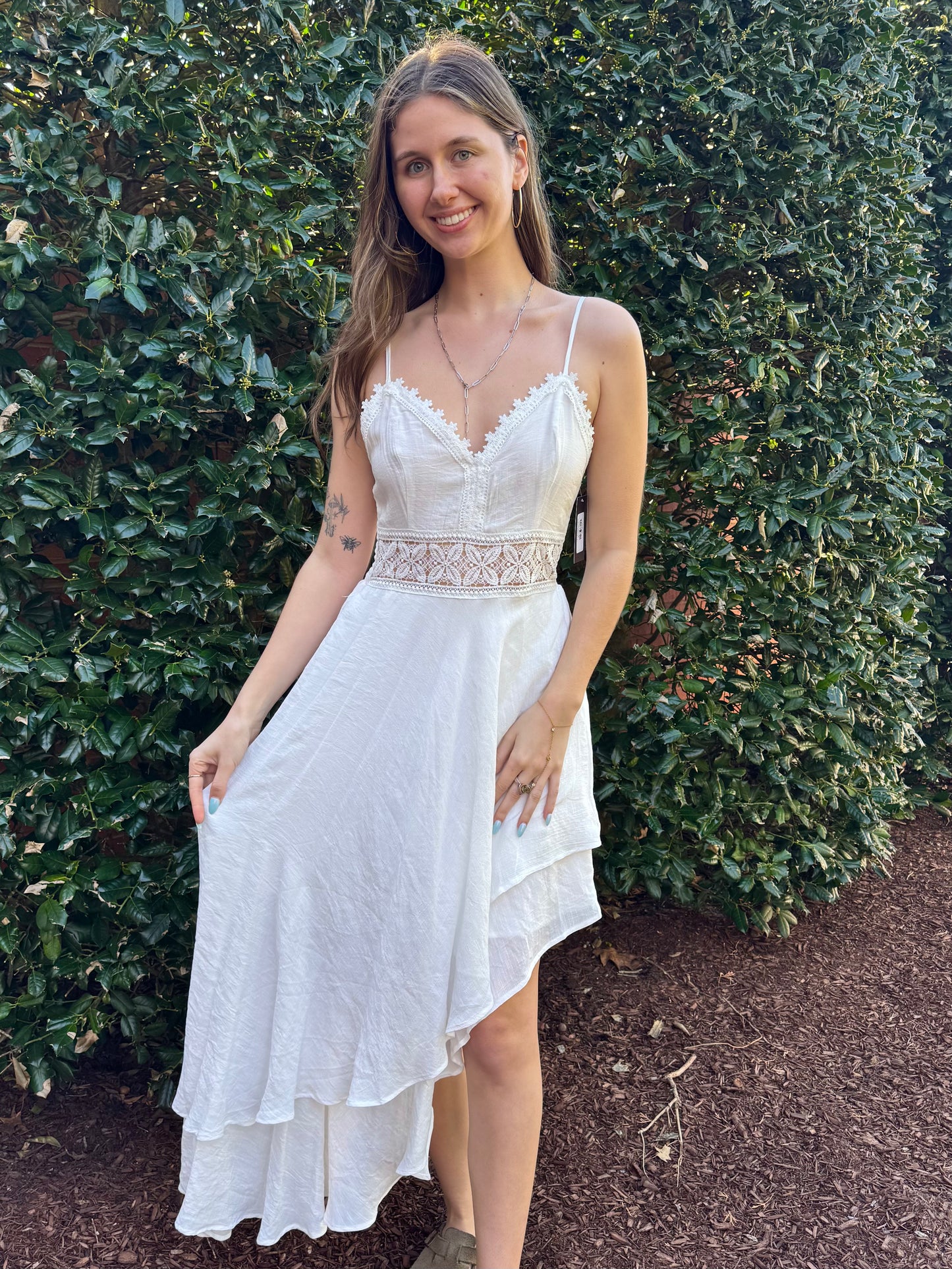 Hi-Lo Flow Dress