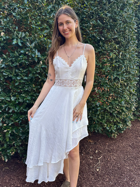 Hi-Lo Flow Dress