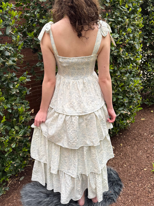 Joana Bloom Ruffle Dress
