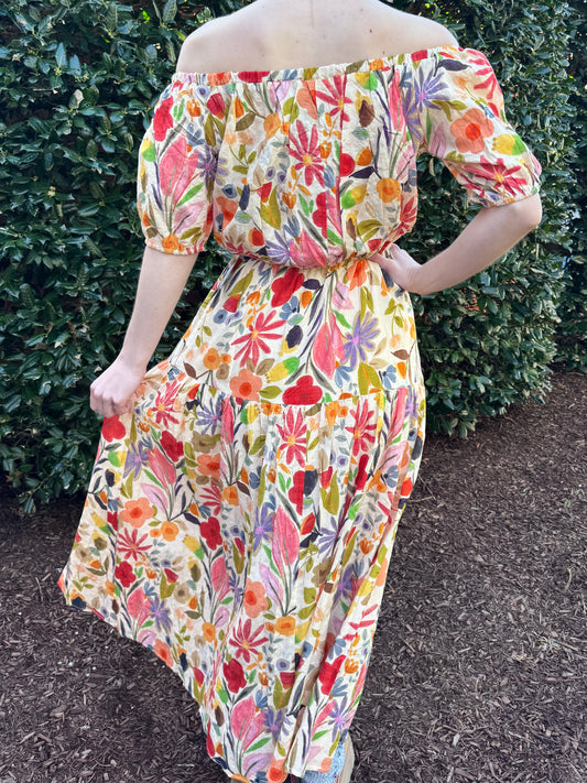 Desert Flower Maxi Skirt