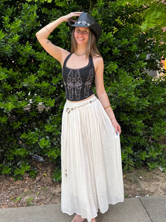Festival Girl Belted Skirt