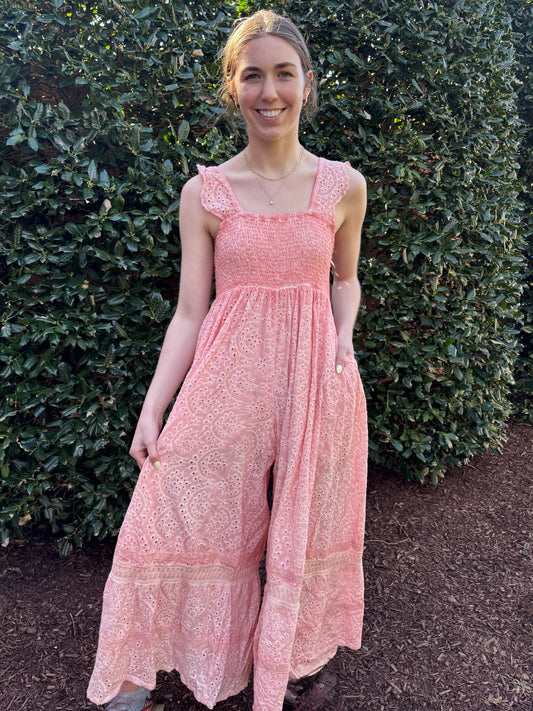 Pinkalicious Eyelet Jumpsuit