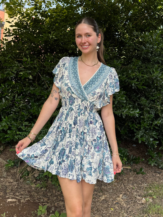 Carly Boho Ruffle Dress