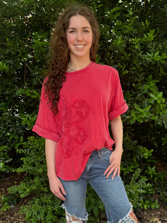 Blossom Ruby Tee