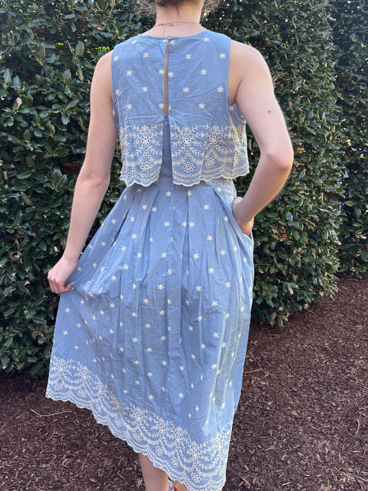 Clearview Embroidered Layer Dress