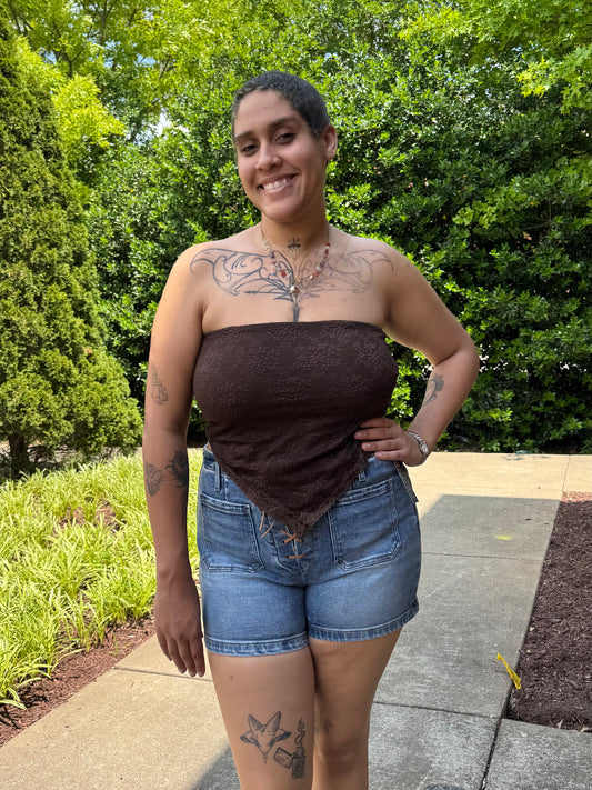 Wren Lace Bandana Top