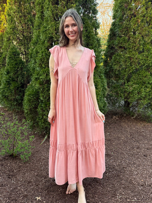 Auden Blush Midi Dress