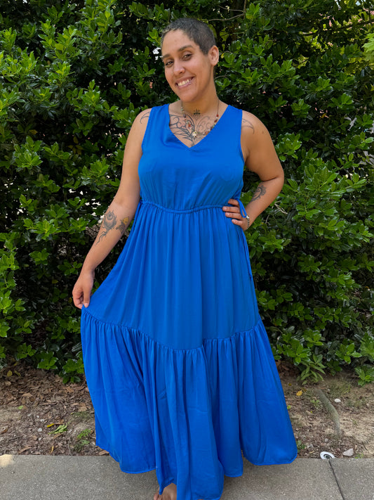 Lost at Sea Tiered Dress