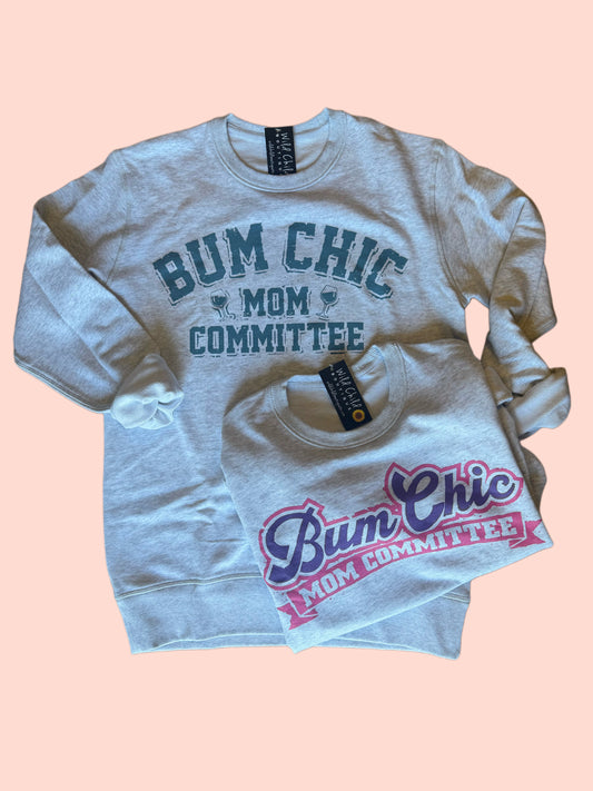 Bum Chic Mom Committee Crewneck