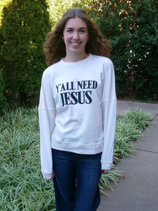 Ya'll Need Jesus Crewneck