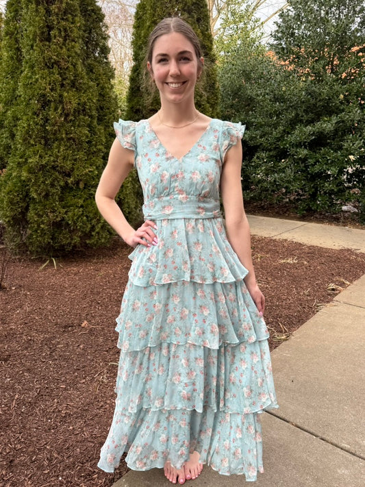 Under the Pavilion Floral Dress