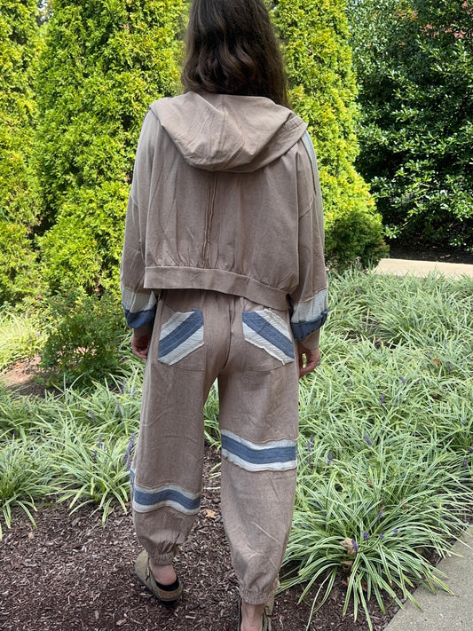 Cardamon Mixed Hoodie Jacket