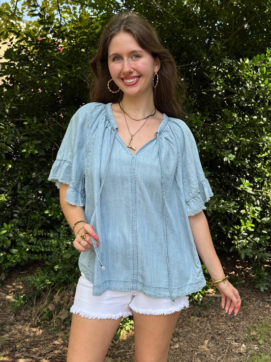 Prairie Gal Denim Top