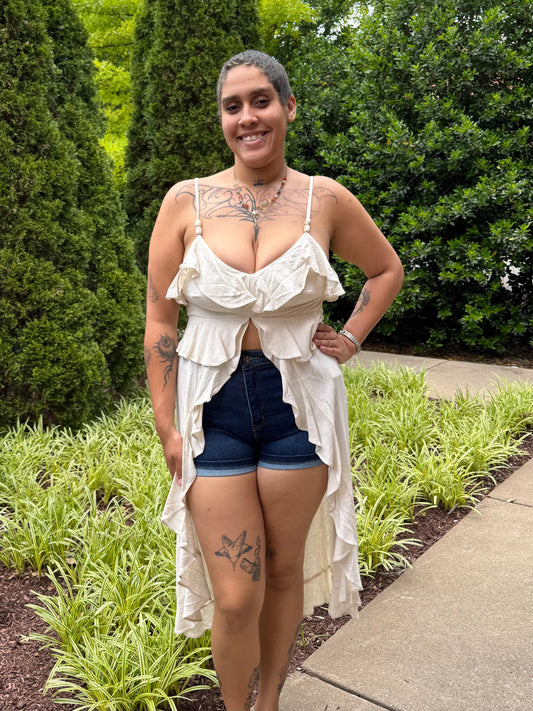 Brielle Linen Hi-Lo Tank