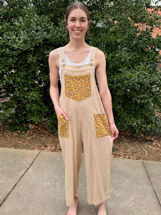 Ditzy Flower Overall