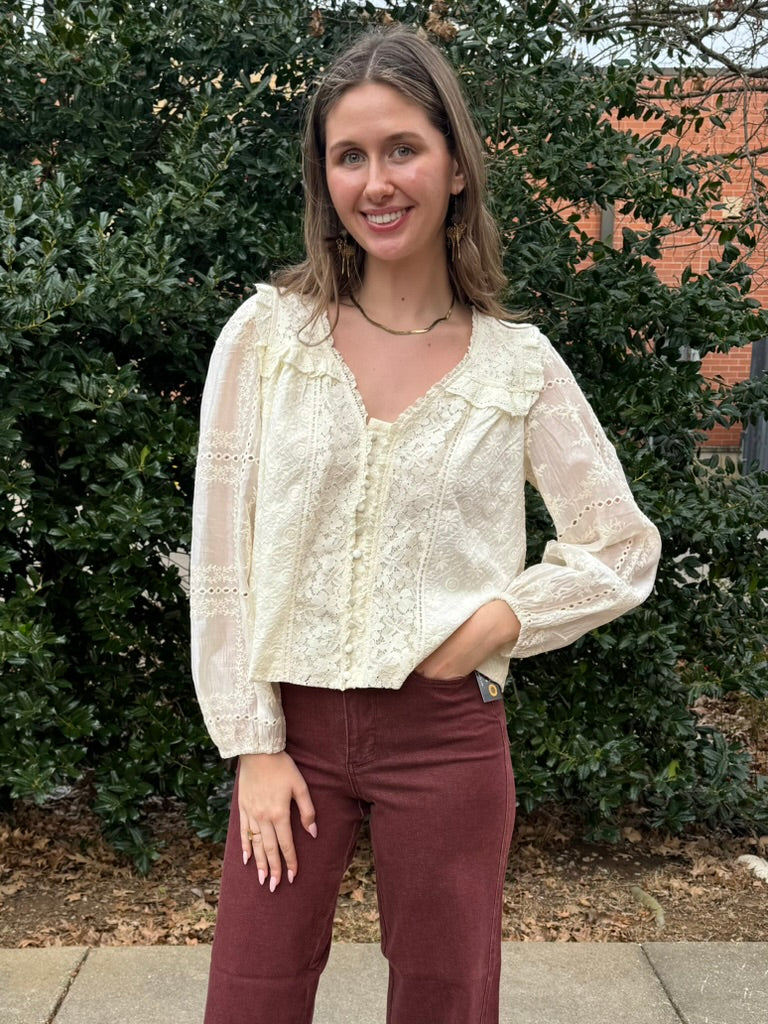 Laiken Lace Romantic Blouse