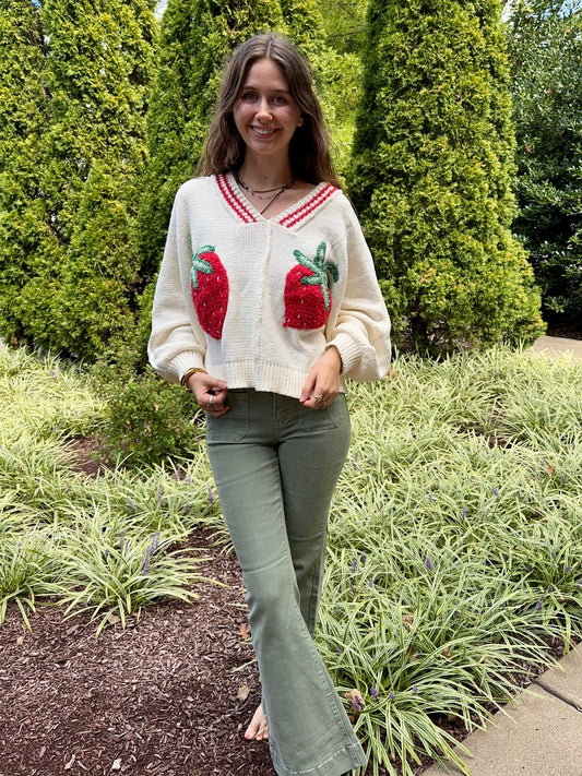 Strawberry Picking 3D Sweater