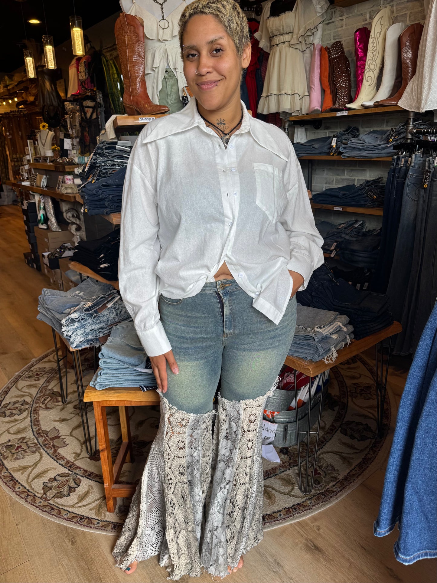 Got You Covered Lace Jean