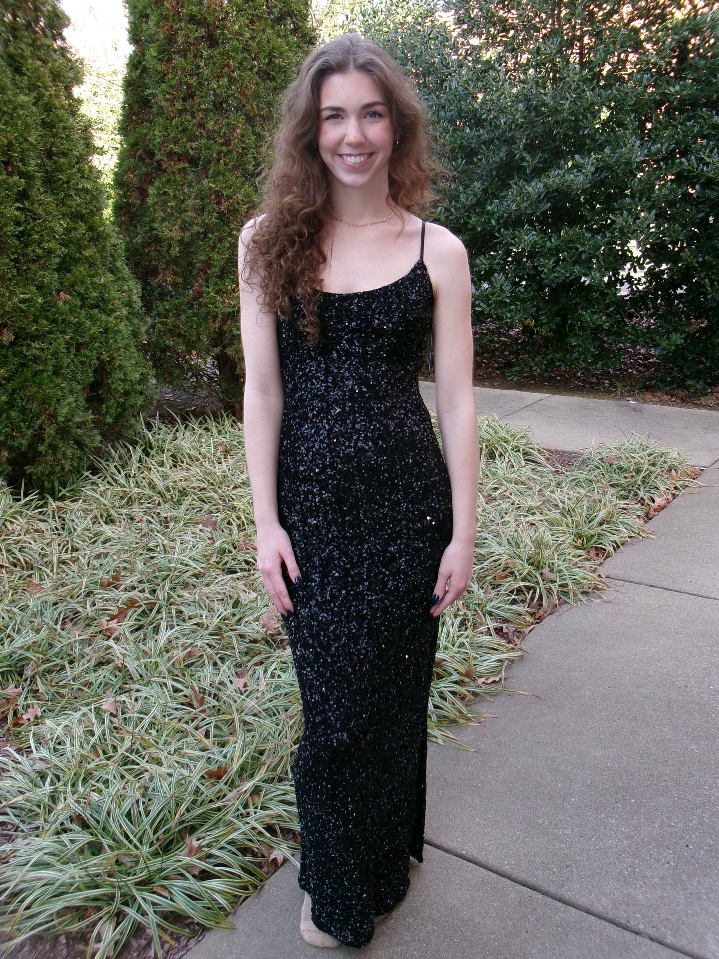 Night Angel Sequin Maxi Dress