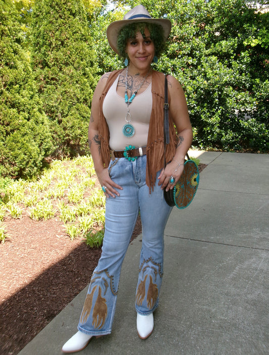 Hot Chick Studded Flare