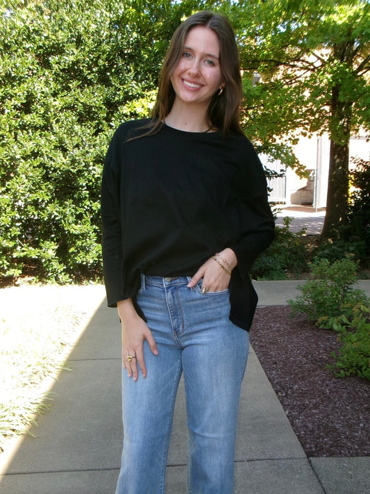 Elevated Crewneck Blouse