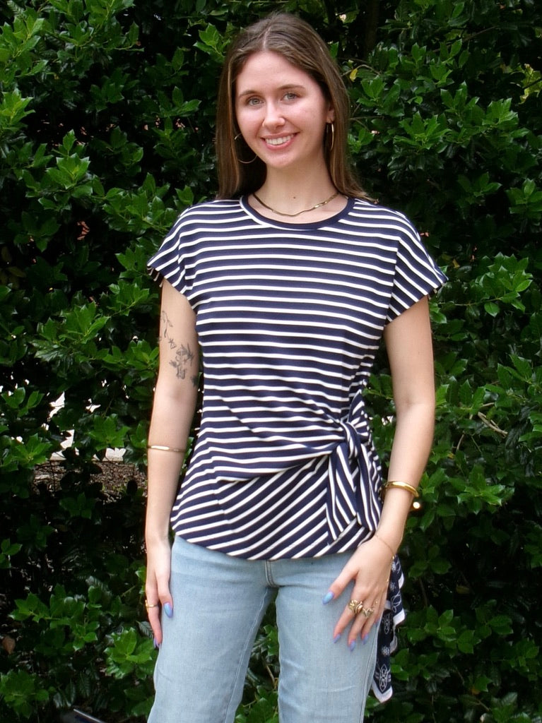 Out At Sea Striped Tee