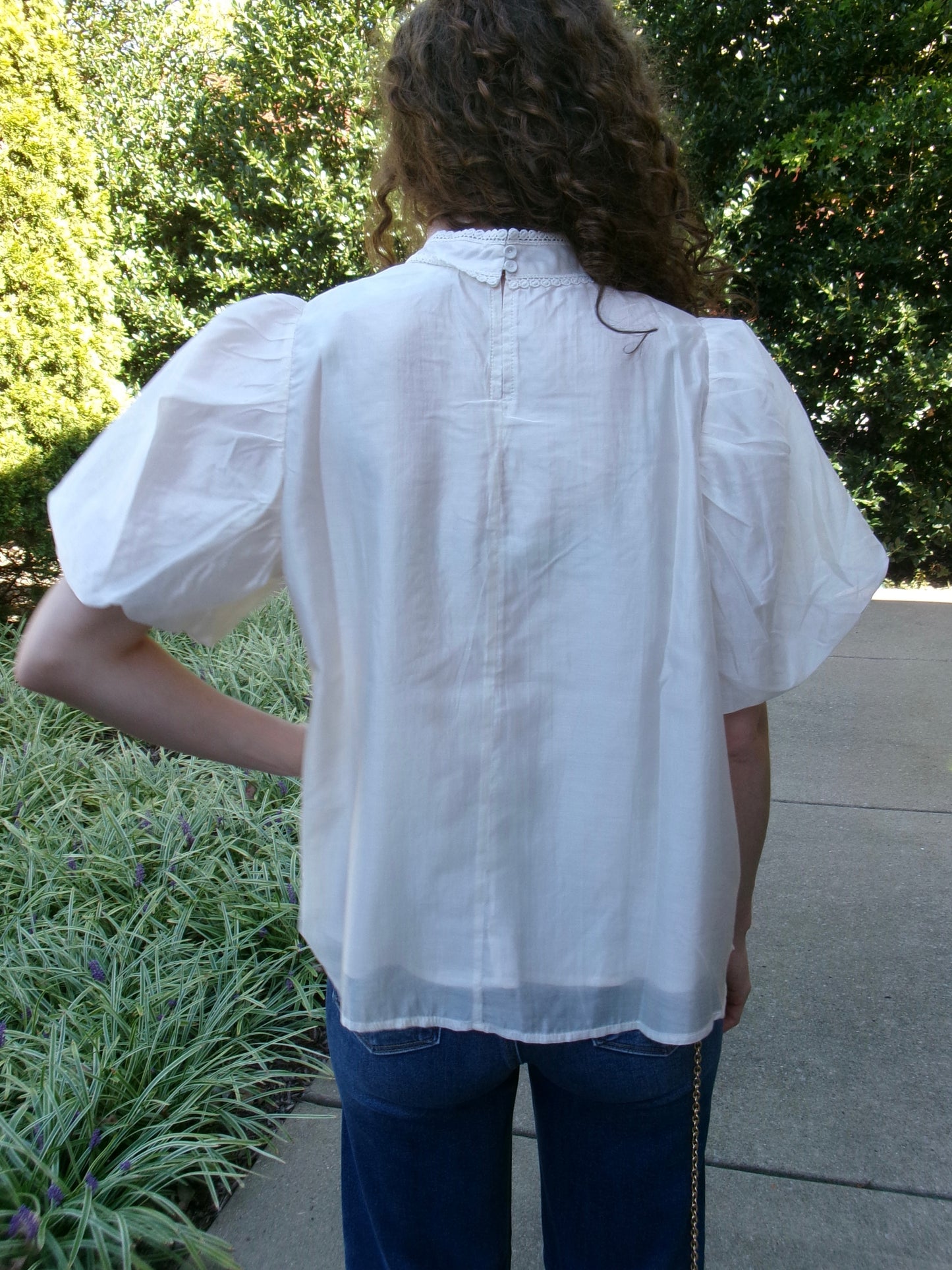 Lacy Pearl Blousr