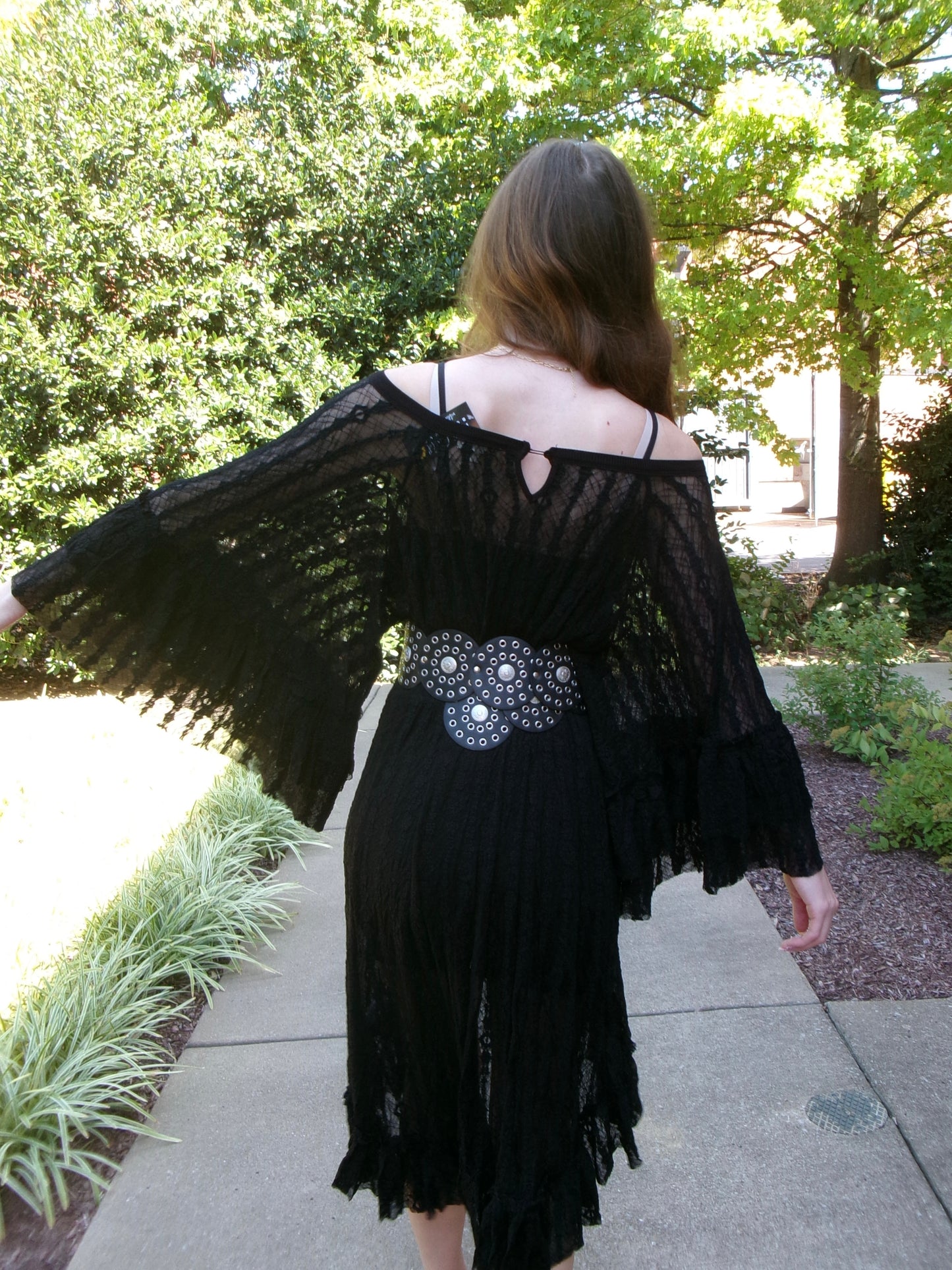 Whimsy Lace Ruffle Dress
