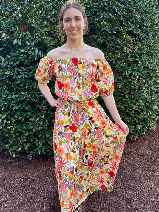 Desert Flower Cinch Top