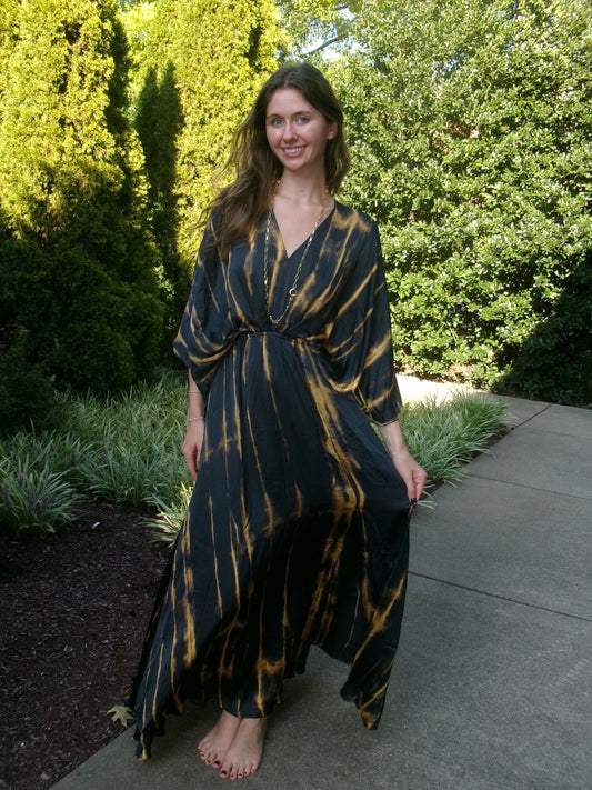 Liquid Gold Kimono Dress