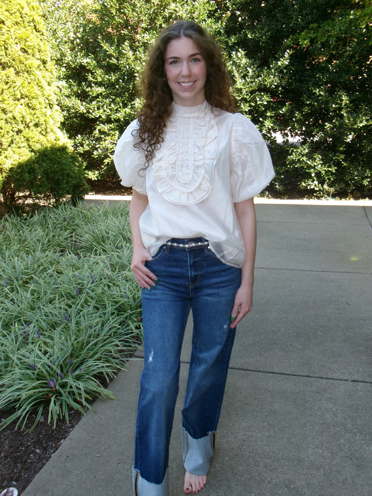 Lacy Pearl Blousr