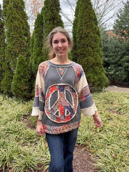 Peace It Up Patch Tunic