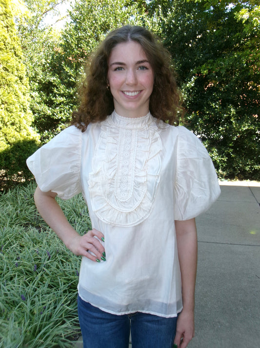 Lacy Pearl Blousr