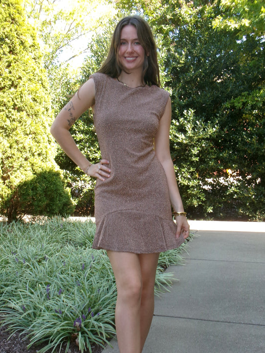 Bronzed Beauty Holiday Dress