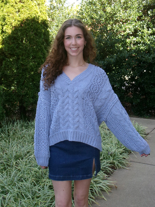 Blueberry Fizz Sweater