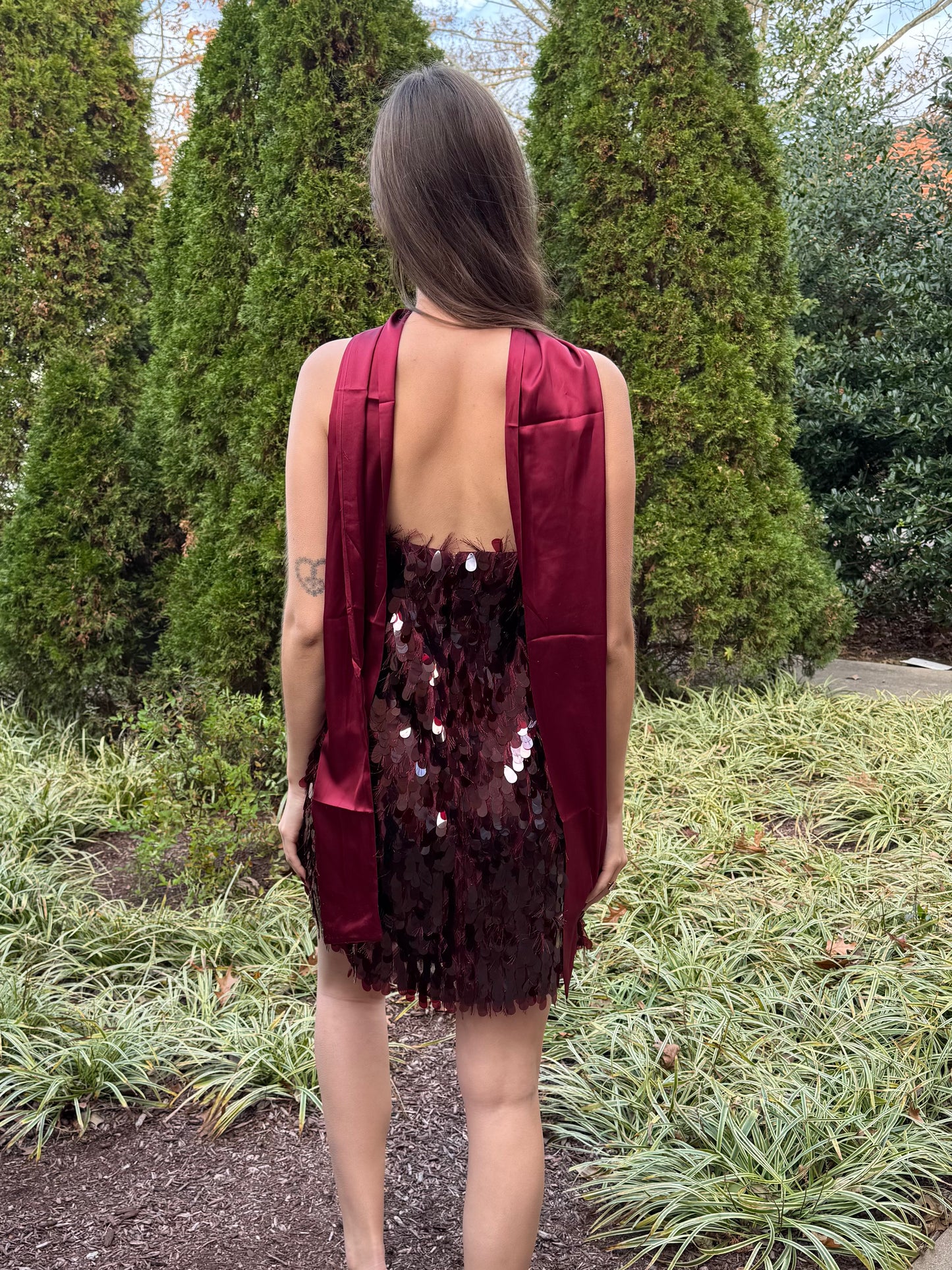 City Lights Disco Dress w/ Sash