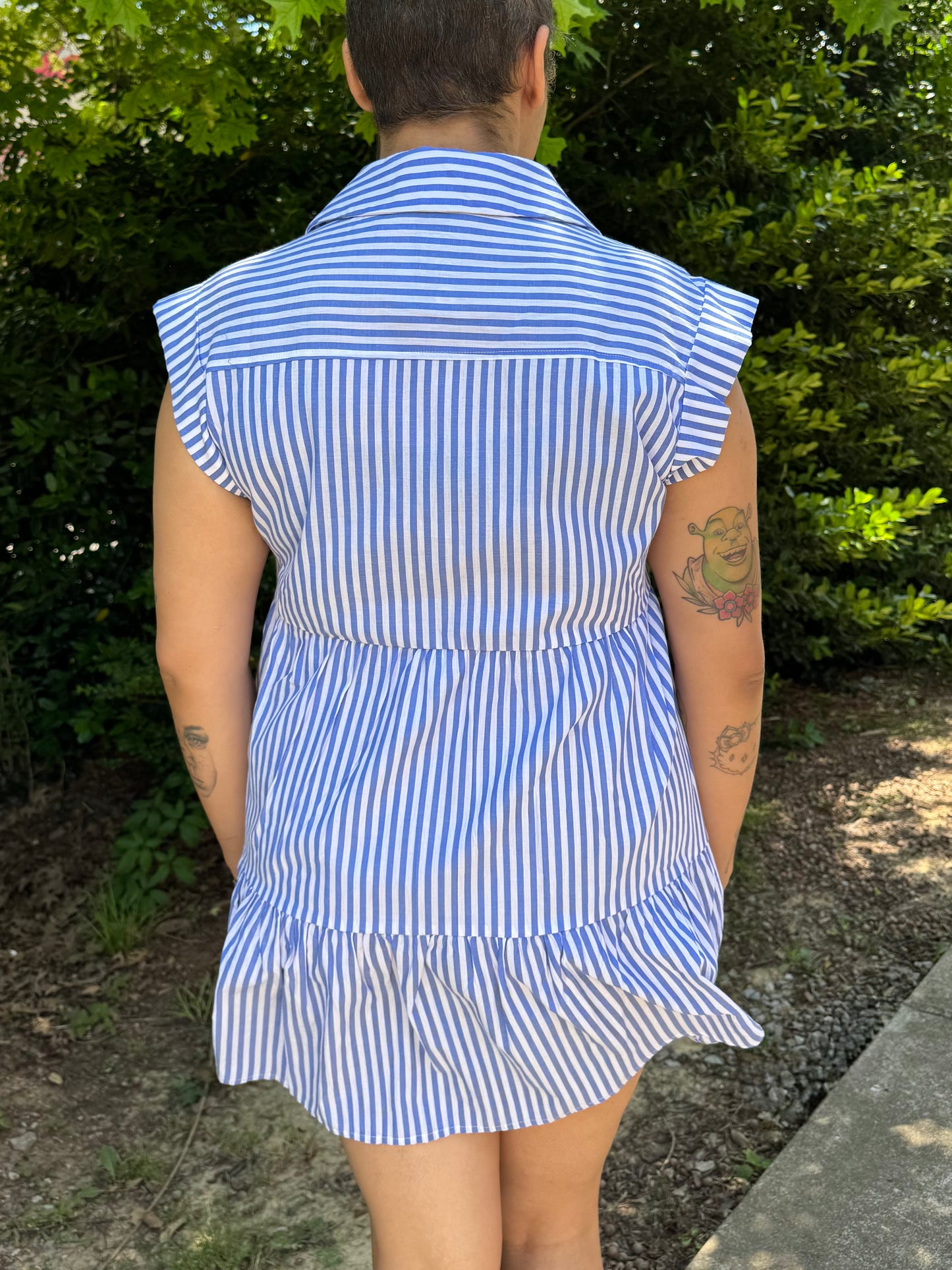Jackie Striped Buttonup Dress
