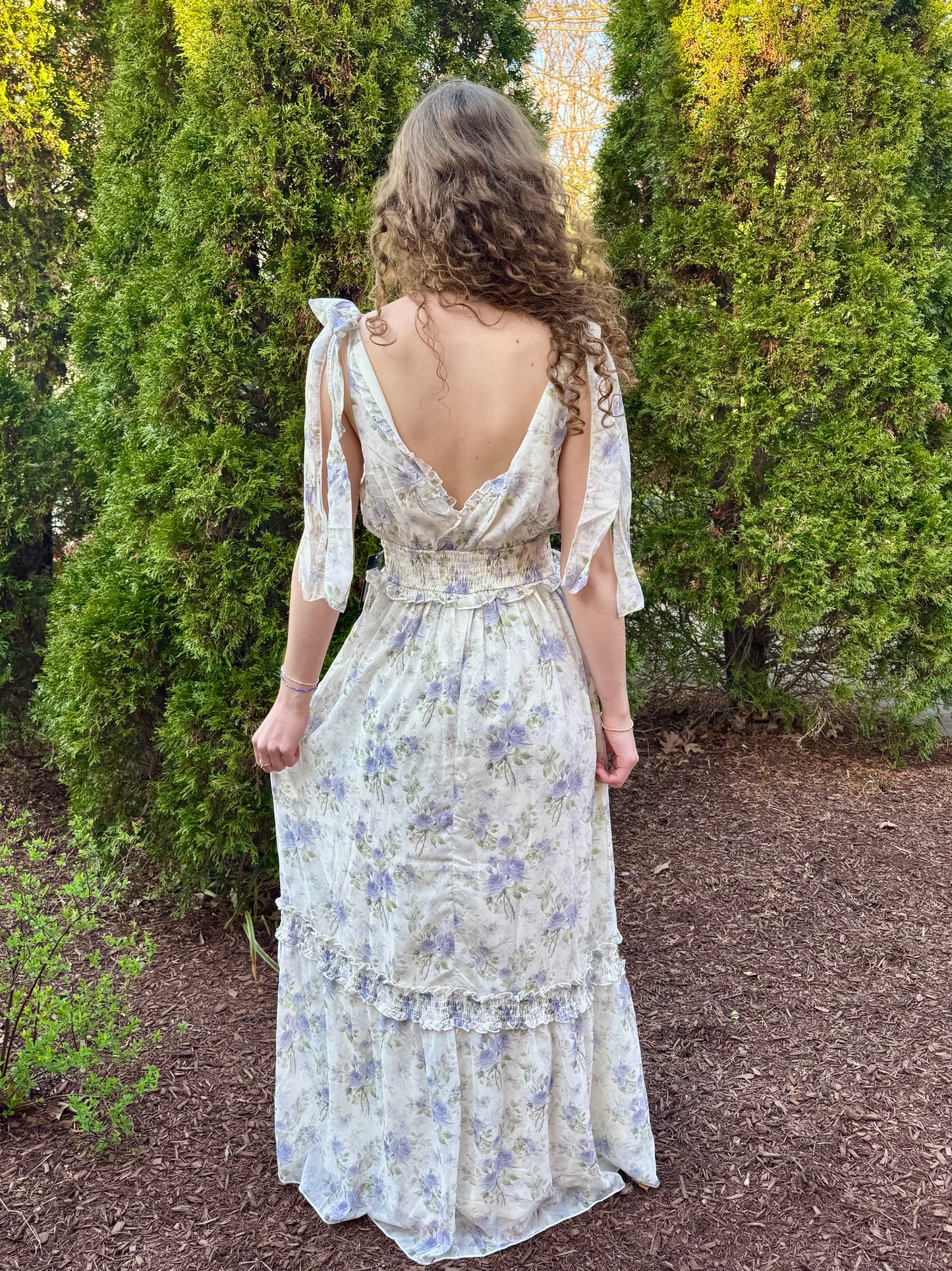 Blue Lotus Maxi Dress