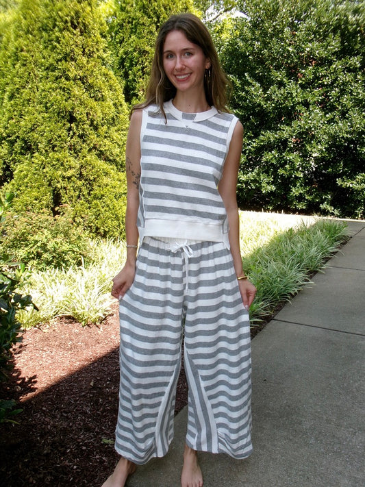 Terri Striped Pant Set