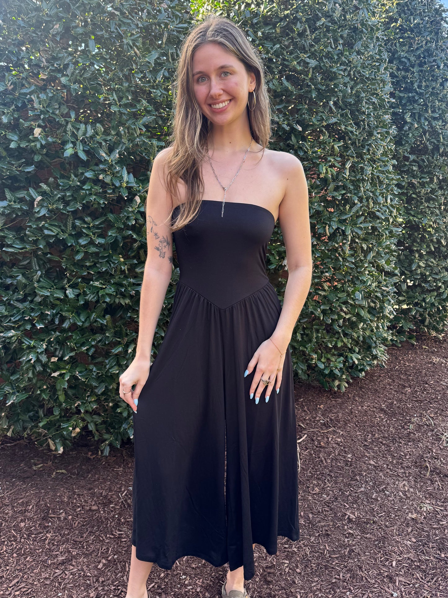 Mandi Strapless Stretchy Jumpsuit